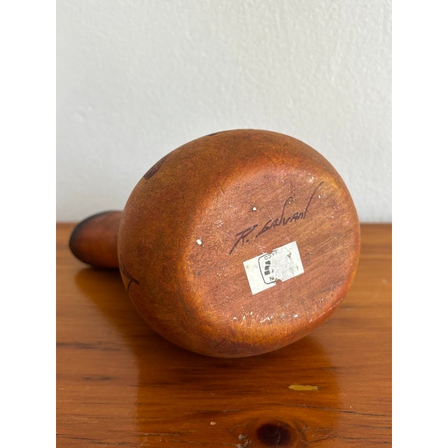 Ceramic 1960s Southwestern Wedding Vase With Bear Motif For Sale - Image 7 of 8