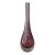 Mid-Century Glass Sommerso Bud Stem Vase, Raspberry Burgundy Wine Coloring For Sale