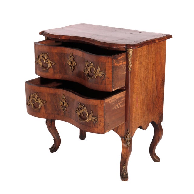 Late 18th Century Antique Italian Kingwood, Satinwood & Burl Chest with Ormolu Mounts Late 18th Century For Sale - Image 5 of 12