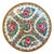 Vintage Hand-Painted Rose Canton Brass Encased Bowl For Sale