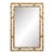 Midcentury Italian Gilt Faux Bamboo Mirror with Beveled Glass For Sale