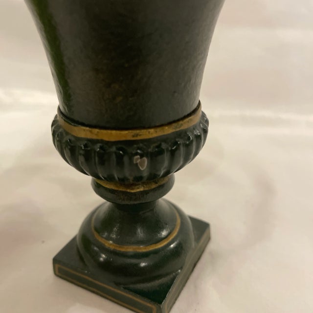 Diminutive Cast Iron Urn For Sale - Image 4 of 4
