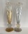 Glass Hand-Painted Champagne Flutes in Gold and Silver by Maison Martine- Set of 2 For Sale - Image 7 of 7
