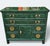 This Vintage Henredon Furniture Green Lacquered Faux Tortoiseshell Chinoiserie Cabinet has dynamic elements that make it...