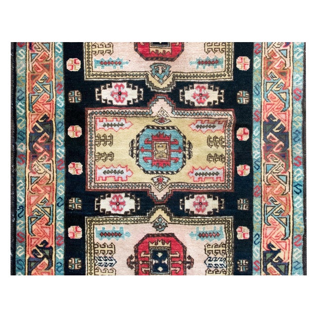 Mid-20th Century Afghani Kazak Rug For Sale - Image 13 of 15