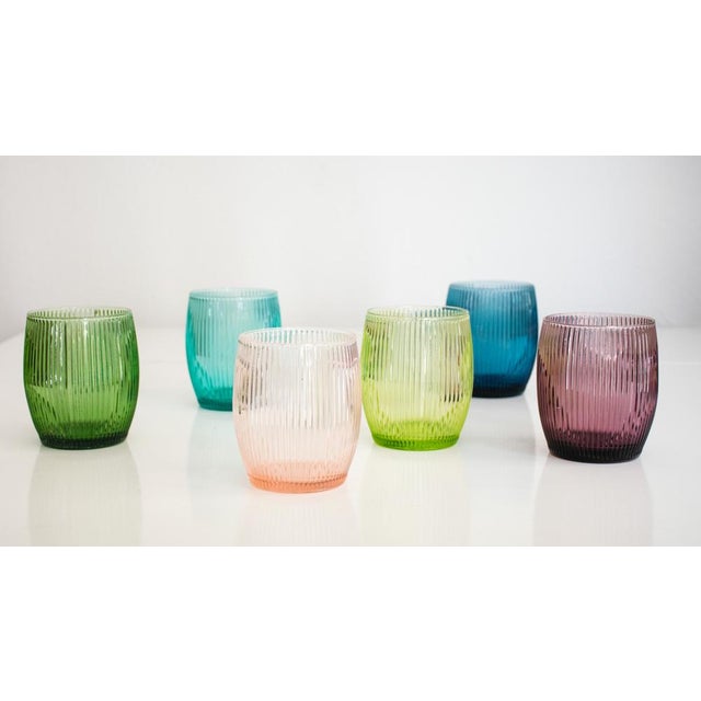 Glass Modern Drinking Glasses by La Vetreria, Set of 6 For Sale - Image 7 of 18