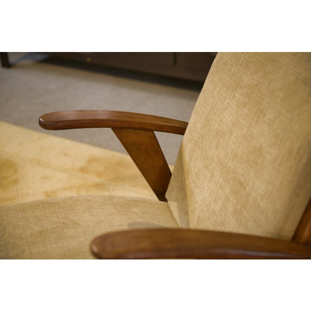 Scandinavian Armchair and Ottomans, 1960s, Set of 3 For Sale - Image 14 of 16