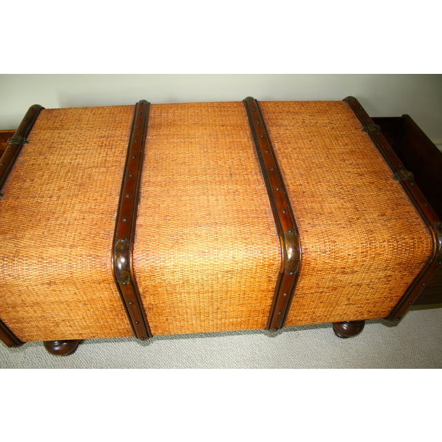 Cane Style Trunk Storage Coffee Table Chairish