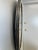 Metal Art Deco Style Handmade White & Black With Brass Inlay Round Mirror, a Pair For Sale - Image 7 of 11