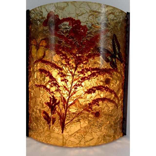 1970s Wall Sconce in Copper and Fractal Resin by Potiers Daccolay, 1970 For Sale - Image 5 of 12