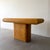 Wood Vintage Postmodern Pedestal Burlwood Console 1980s For Sale - Image 7 of 12