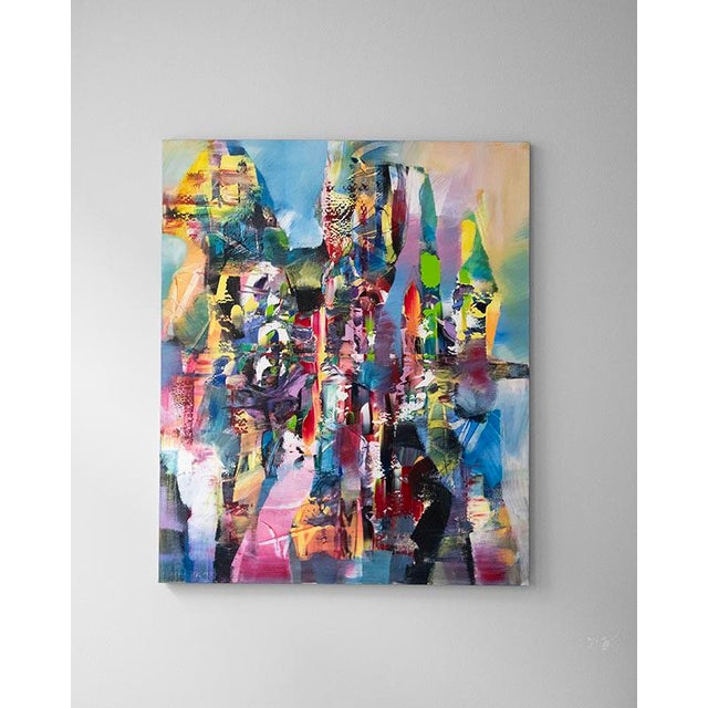 A painting by Slovak artist Marian Komáček titled "Kiss of the Gorillas", oil on canvas, year 2017. Marián Komáček (*1959,...