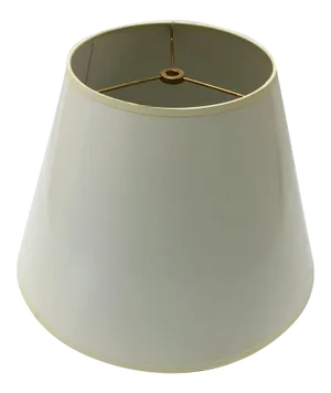 Vintage Late 20th Century White Round Empire Lamp Shade, Medium
