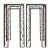 Pair of Pedestal Tables With Metalwork Frames and Glass Tops, Indoor/Outdoor For Sale