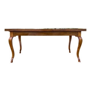 Bloomingdale’s Made in Italy Country French Draw Leaf Dining Table For Sale