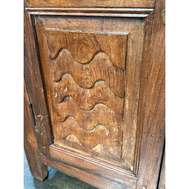 Carved Wood Cabinet, Vintage For Sale - Image 9 of 12