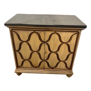 1955 Dorothy Draper Heritage Henredon Cabinet Slate Top For Sale
