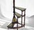 1940s Victorian Wooden Library Stairs in Green Leather, 1940s For Sale - Image 5 of 11