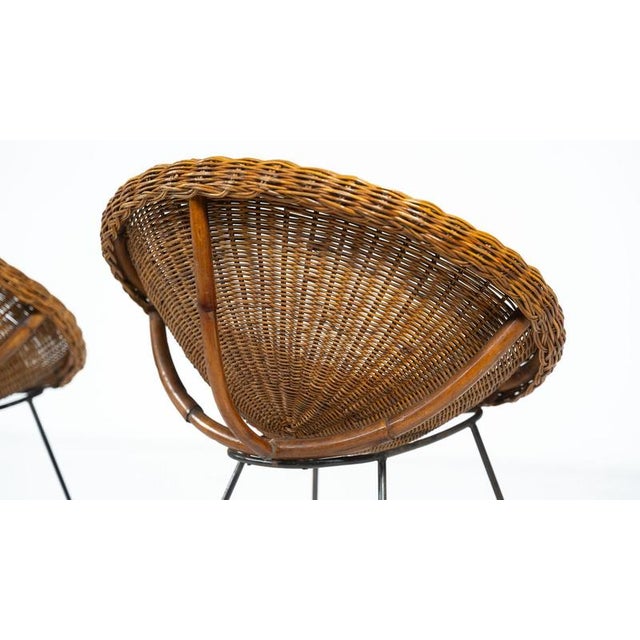 1970s Mid-Century Rattan Armchair, 1970s For Sale - Image 5 of 17