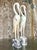 Vintage Boho Carved Wood Crane Statues - a Pair For Sale - Image 10 of 10