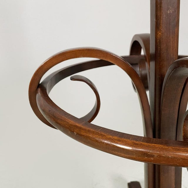 Austrian Floor Coat Rack in Wood, 1940s For Sale - Image 11 of 18