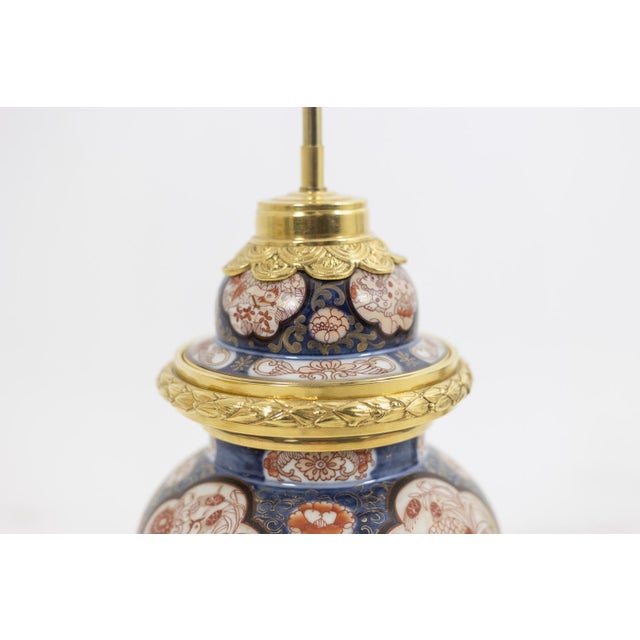 Lamp in Imari Porcelain and Gilt Bronze, 1880s For Sale - Image 10 of 14