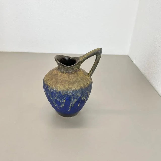 Fat Lava Glazed Vase from Es Keramik, WGP, Germany, 1970s For Sale - Image 3 of 18