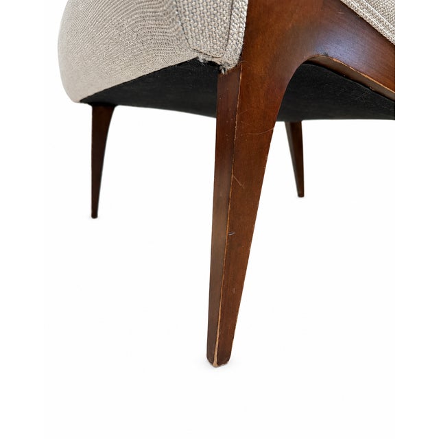 Gio Ponti Style Mid-Century Italian Lounge Chairs - Pair For Sale In New York - Image 6 of 7