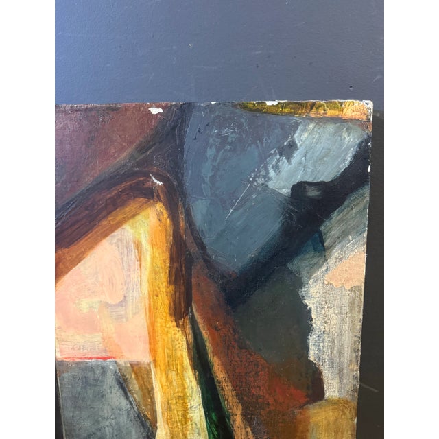 1970s Abstract Oil Painting on Canvas by Bob Boernstein For Sale - Image 11 of 11