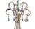 Huge Ebanista Silver Gilt Metal & Rock Crystal Chandelier For Sale - Image 4 of 5
