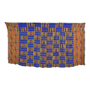 Late 20th Century Handwoven African Kente Textile