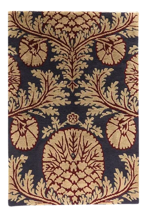 Vintage Tibetan Area Rug 3'11"×5'10"