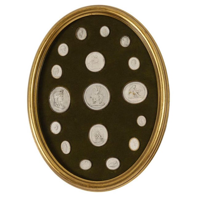 Antique Framed Grand Tour Giovanni Liberotti Intaglios, 19th Century For Sale - Image 9 of 9