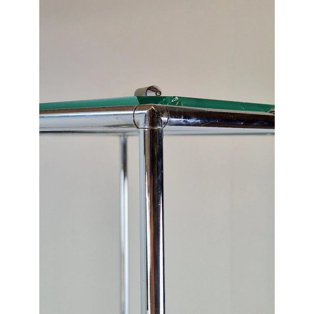 Vintage Poul Cadovius Abstracta display rack metal glass Denmark ‘60 Modular Chrome Abstracta System Display Shelf by Poul...