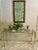 Mid 20th Century Tubular Metal Faux Bamboo Glass Top Console Table For Sale In Savannah - Image 6 of 11