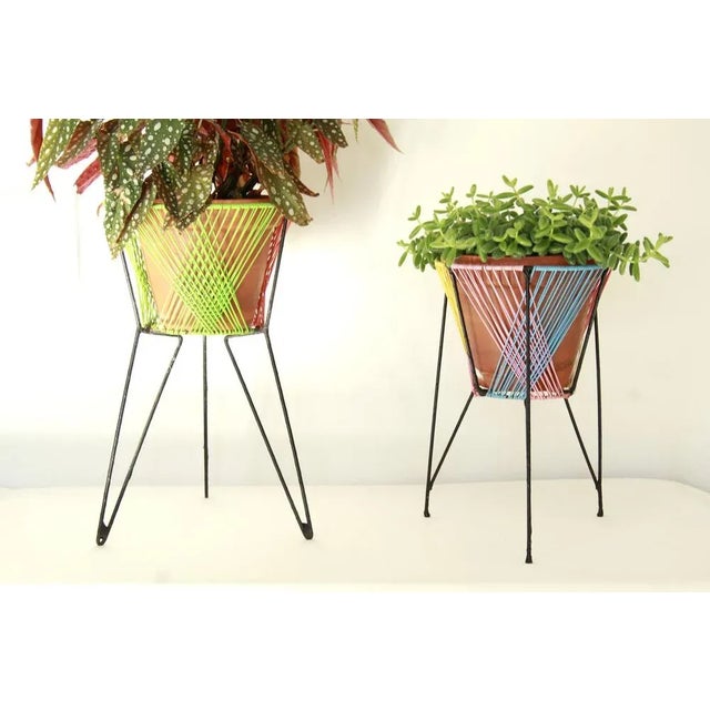 Metal Mid-Century Scooby-Doos Plant Stands, Italy, 1960s, Set of 2 For Sale - Image 7 of 11