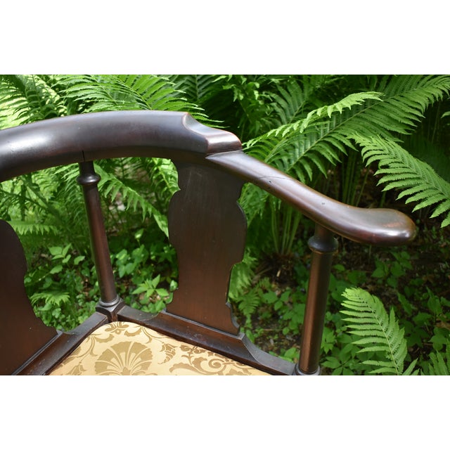 18th Century 18th Century English Mahogany Chippendale Corner Chair For Sale - Image 5 of 7