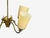 Tan 1950s Itsu Oy, Finnish Modern, Chandelier, Brass, Opal Glass For Sale - Image 8 of 13