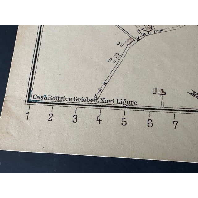 1930s Vintage Map of Florence Italy For Sale - Image 10 of 12