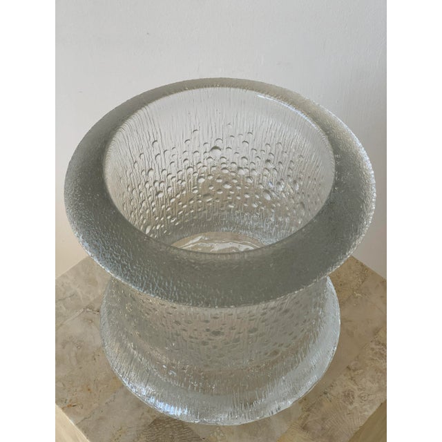 1970s Vintage Tapio Wirkkala Cast Glass Champagne Vessel, Signed, Circa 1970s For Sale - Image 5 of 12