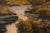Traditional Mid 20th Century Signed Fall Landscape Oil Painting in Ornate Gilt Frame For Sale - Image 3 of 4