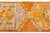Orange Orange Vintage Turkish Wool Runner With Tribal Geometry Design For Sale - Image 8 of 9