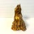 Gold Pair of Kay Finch Yorkshire Terrier Gold Leaf Glaze Silky Yorkie Seated Dog Statue California Usa For Sale - Image 8 of 11