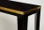 Bespoke Ebonized Brass-Banded Consoles on Tapered Legs For Sale In New York - Image 6 of 9