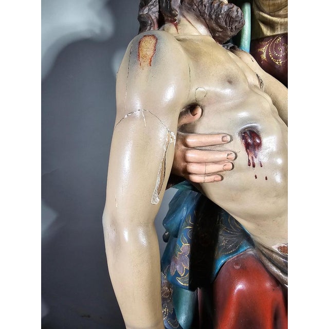 19th Century Sculpture The Pieta, 1800s For Sale - Image 9 of 18