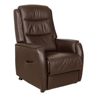 Leather Armchair in Brown from Hukla For Sale