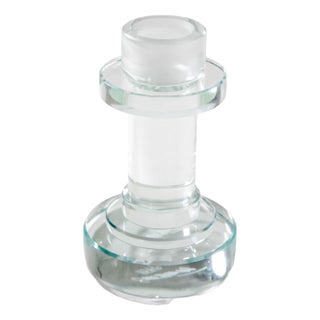 Luna Di Luna Candlestick n Extra-Clear Crysta by Ettore Sottsass for RSVP, 1999 For Sale