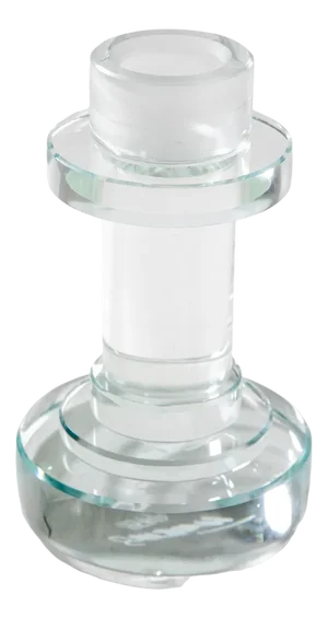 Luna Di Luna Candlestick n Extra-Clear Crysta by Ettore Sottsass for RSVP, 1999