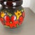 Large Fat Lava Multi-Color Floral Floor Vase from Scheurich, 1970s For Sale - Image 10 of 16