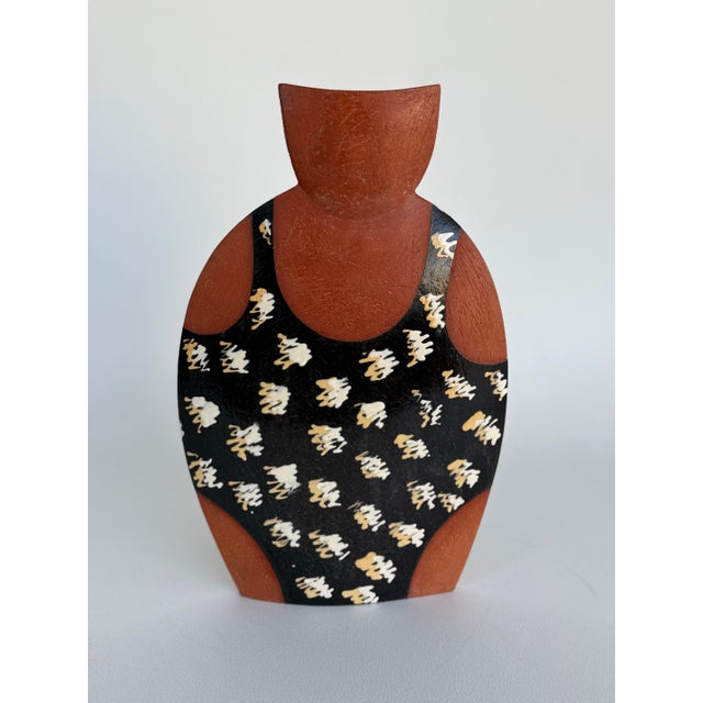 Mid-Century Modern Vintage XX Century Studio Pottery Vase Signed For Sale - Image 3 of 9